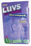 Luvs Ultra Leakguards Diapers, with Barney Size 5, Jumbo Pack 41937 - 30 diapers / pack, 4packs