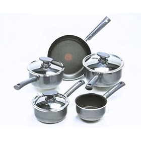 Tefal Essencia Cookware Set, Grey, 5 Piece 