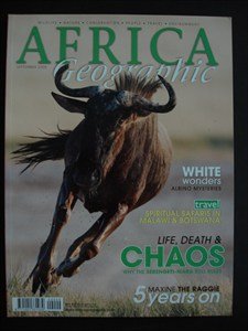 AFRICA Geographic - September 2009 - Albino - Malawi - Botswana - Serengeti - Mara - Wildlife - Nature - Conservation - People - Travel