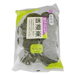 健康フーズ 味道楽 黒ごませんべい 110g