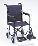 NOVA 327 Lightweight Transport Chair, 17, Blue