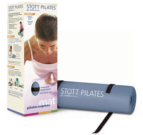Stott Pilates Express Pilates Mat DVD Gift Pack (Blue Mat)