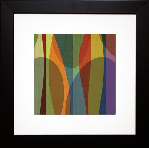 Postive Energy Square 4 (Abstract) Framed Art Print with Mat 22 X 22 By Barry Osbourn