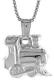 Sterling Silver Small Hollow Choo Choo Train Charm