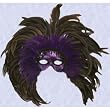 new Carnival Authentic Venetian Costume Style Ball Feathered Mask