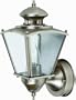Designers Edge L-2552PW 15-1/2-Inch Dual Eye Motion-Activated Outdoor 1-Light Upward Wall Sconce, Pewter with Beveled Glass