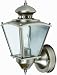 Designers Edge L-2552PW 15-1/2-Inch Dual Eye Motion-Activated Outdoor One-Light Upward Wall Sconce, Pewter with Beveled Glass