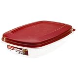 Rubbermaid HPFG4022RDCHILI Durable Rectangle 11.6 Cup  Food Storage Container