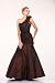 #1601 One Shoulder Taffeta Flared Skirt Pageant Pr...