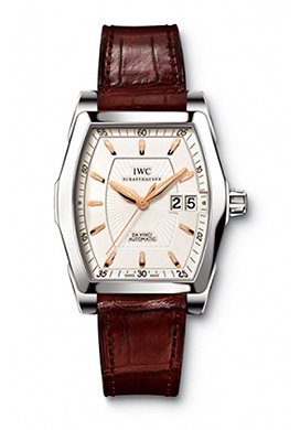 IWC Da Vinci Automatic Men's Watch Stainless Steel Silver Dial on Brown Leather Strap IW452303