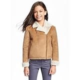 オールドネイビー OLD NAVY/ フェイクシーリングモトジャケット ブラウン アウタージャケット XS【並行輸入】