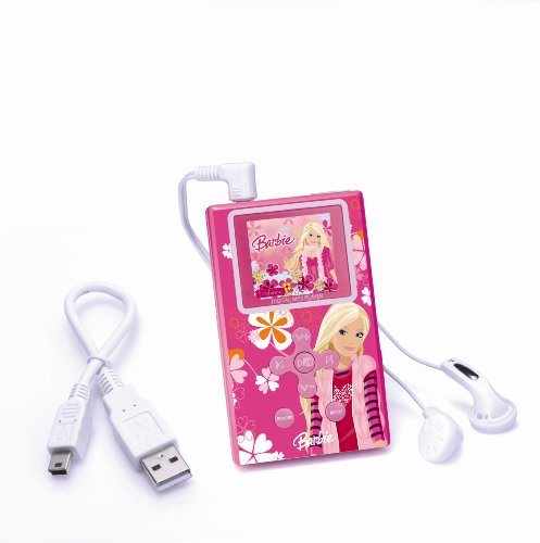 Barbie DMP 103 BB Tragbarer MP3-/Video-Player 1 GB (3,8 cm (1,5 Zoll) LC-Display, SD-Kartenslot, USB 2.0) pink