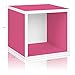 Way Basics Eco Stackable Storage Cube, Cubby Organizer (Tool-Free Assembly and Uniquely Crafted from Sustainable Non Toxic zBoard paperboard), Pink