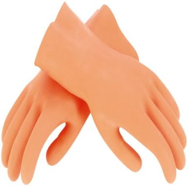 Troxell #2790L (Large) Heavy Duty Grouting Gloves (Safety Orange)