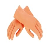 Troxell #2790L (Large) Heavy Duty Grouting Gloves (Safety Orange)