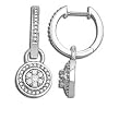 14K White Gold Diamond Earrings