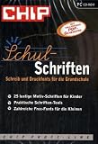 Schul-Schriften, CD-ROM Schreib- und Druckfonts f�r die Grundschule. F�r Windows 9x/ME/NT/2000/XP