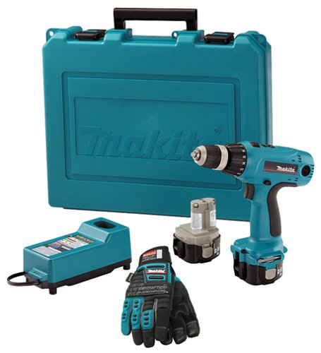 Makita 6217DWDEX 12-Volt 3/8-Inch MFORCE Cordless Drill Kit with Free Pair of Mechanix Wear Gloves