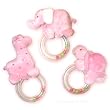 Baby Girl Zoo Rattles