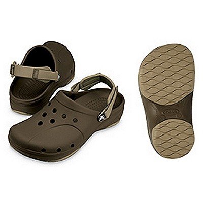 Crocs Ace Boating Sandal - Men's Chocolate/Khaki, 12