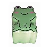 Decorative Novelty Ottoman Stool For Children - Green Frog Animal Themed