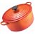 Le Creuset Cast Iron Round Casserole, Volcanic, 24 cm