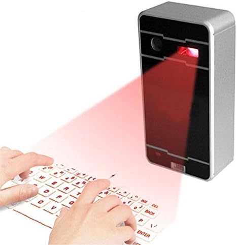 ShineeE Virtual Projected Laser Bluetooth Keyboard for Phone PC Tablet Laptop--Black