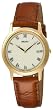 Seiko Men's SKP332 Dress Brown Leather Strap Watch