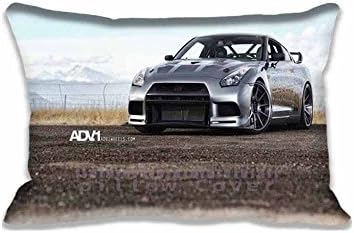 Cars Chair Pillow Covers Home Sweet Design ADV.1 Nissan GTR Decorative Photo Pillowcase for Couples , Special Nissan Cushion Cotton Cases