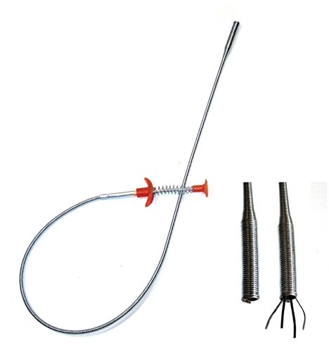 McKay 36 Inch Flexible Pick Up Tool Snake/Grabber with Retractable Claw also used to Unclog Drains