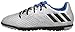 adidas Performance Kids' Messi 16.3 Turf Soccer Cleats, Silver Metallic/Black/Shock Blue, 4 M US Big Kid