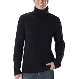 Merona Cable Turtleneck Sweater - Ebony