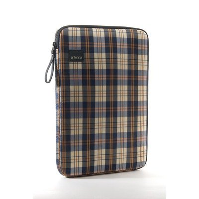 Antenna 15 Laptop Sleeve - Plaid Navy/Beige