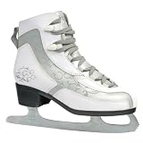 Woman Figure Skater Ice Skating Theme Ice Skating Wall Clock by WatchBuddy Timepieces (White Frame)