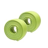 Jolieer 衝撃吸収 ケガ防止 コーナーガード コーナークッション 赤ちゃん舐めても安心 けが防止 2M×2個入 (波型, グリーン)