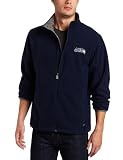 NFL Men's Seattle Seahawks Safety Blitz III Long Sleeve Full-Zip Performance Bonded Jacket (Athletic Navy/Storm Gray, Large)