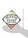 Please Close The Gate Cast Iron Oval Sign