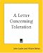 Books : A Letter Concerning Toleration