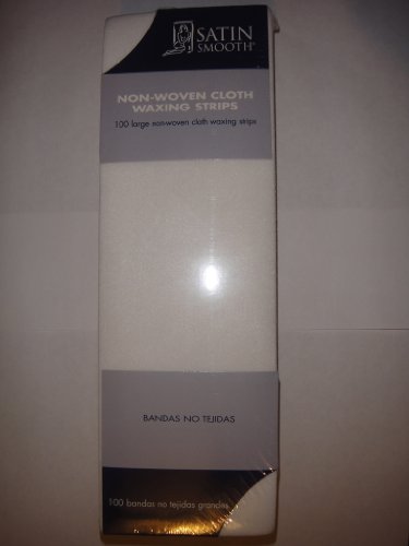 Satin Smooth Non-Woven Cloth Waxing Strips Large 3