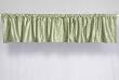 Olive Green Velvet Rod Pocket / Pole Top Valance