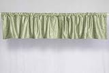 Olive Green Velvet Rod Pocket / Pole Top Valance