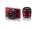 Nikon デジタル一眼カメラ Nikon 1 (ニコンワン) J1 (ジェイワン) ダブルズームキット レッド N1 J1WZ RD