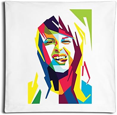 KF26 Cool The Color Art Throw Pillow Shells One Side 45*45 CMS Square