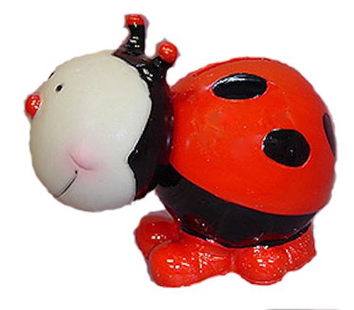Bobble Head Ladybug Piggy Bank.
