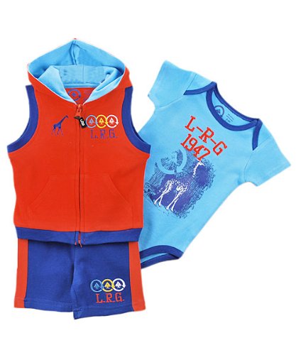 LRG Acronym 3-Piece Short Set (Sizes 0M - 9M)
