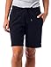 Danskin Soft knit Womens Bermuda Shorts with elastic waist and drawstring, Black L