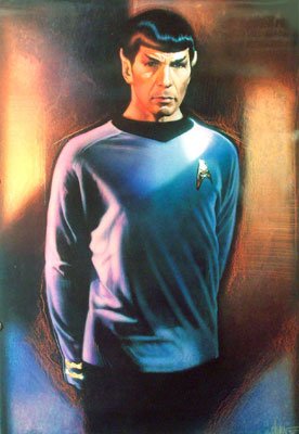 STAR TREK POSTER SINGLE SIDED SPOCK - DREW STRUZAN ART 25X37 AP