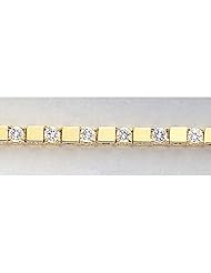 14k A Diamond tennis bracelet Diamond quality A (I2 clarity, I-J color)