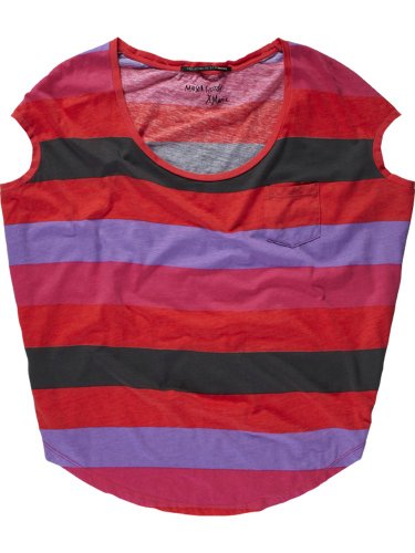 Maison Scotch Damen Top 12210351722 - New boxy fit tee in bright colours, Gr. 34 (XS / siz Preisvergleich