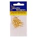 Gold Plated Brass Fish Hook Earring Hooks with Ball and Loop (12)
